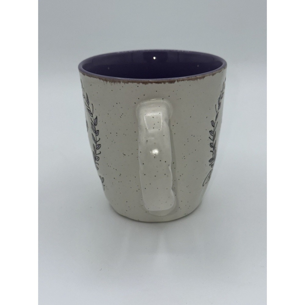 Bee Yourself Bumble Queen Bee Coffee Tea Mug Purple Stoneware‎ Spectrum Designz - Picture 2 of 8